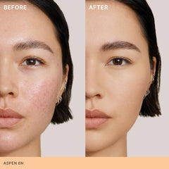 Texture mate et légère du Skin Rewind, fini naturel.