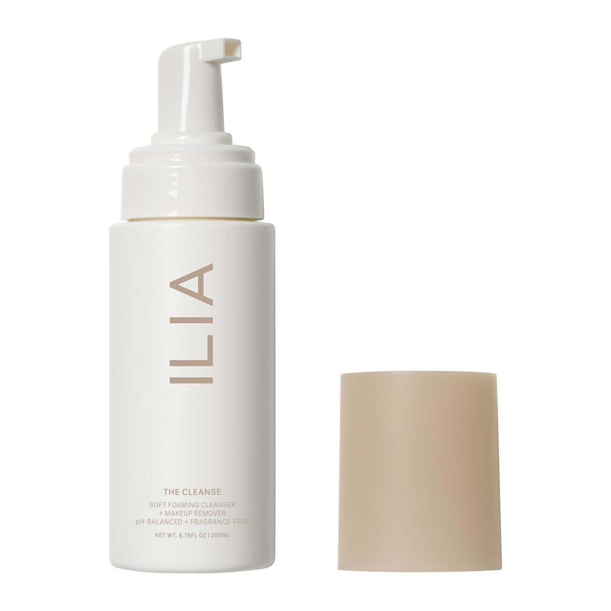ILIA The Cleanse - bouteille pompe: nettoie en douceur tout en respectant le pH de la peau.