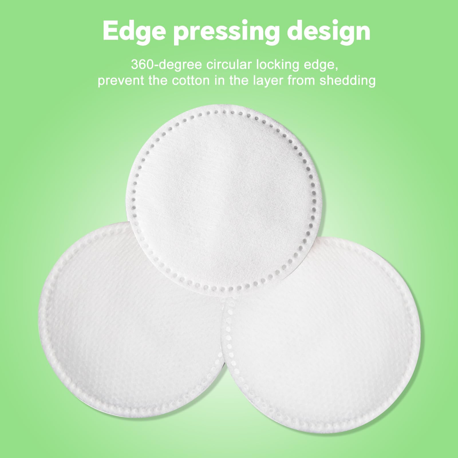 Illidi disques coton visage absorbants parfaits avec un tonique