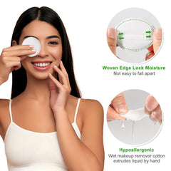 Illidi disques coton visage polyvalents pour démaquillage et soin de la peau