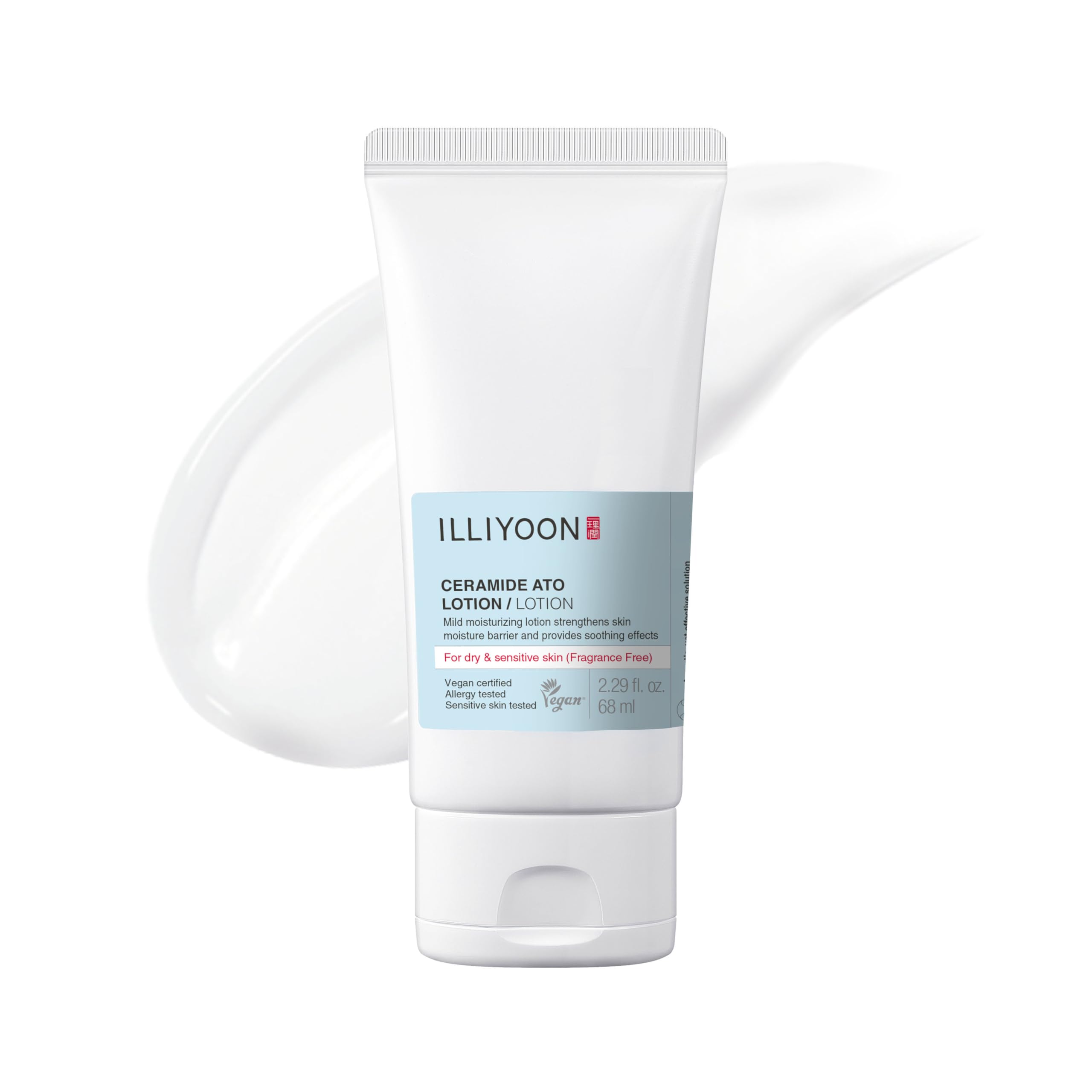 Illiyoon Ato Lotion, bouteille pratique pour hydratation quotidienne du visage et du corps.