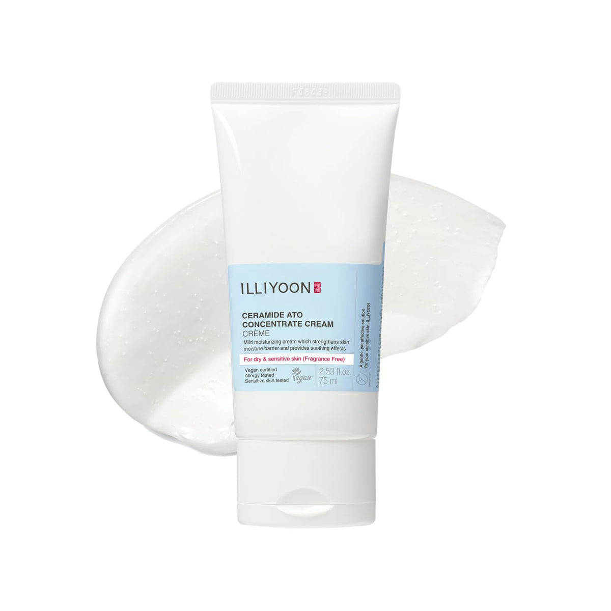 Crème Illiyoon Ato Céramide sur bouteille – hydratation durable visage et corps
