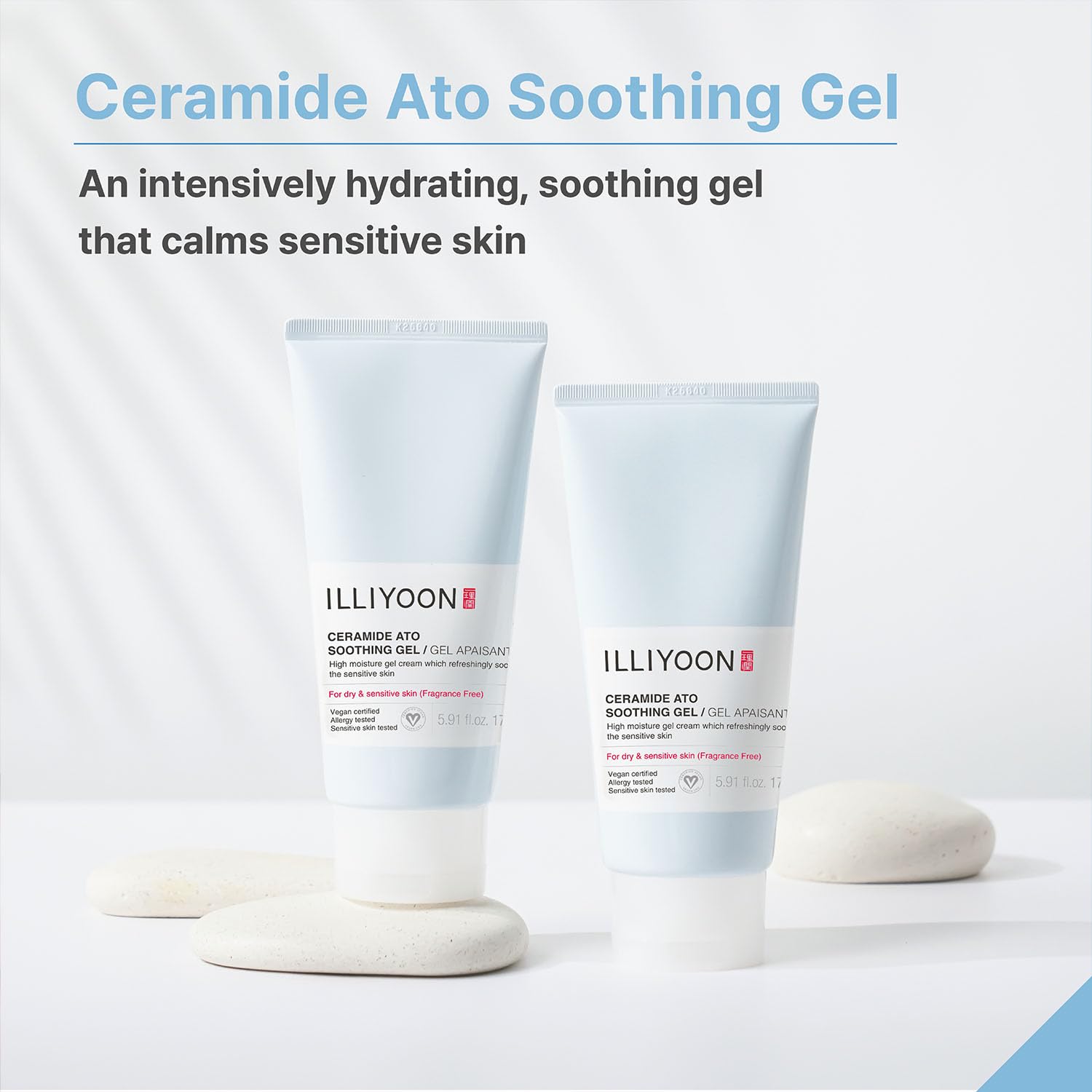 Texture gel fraîche Illiyoon Ceramide Ato Gel pour le visage.