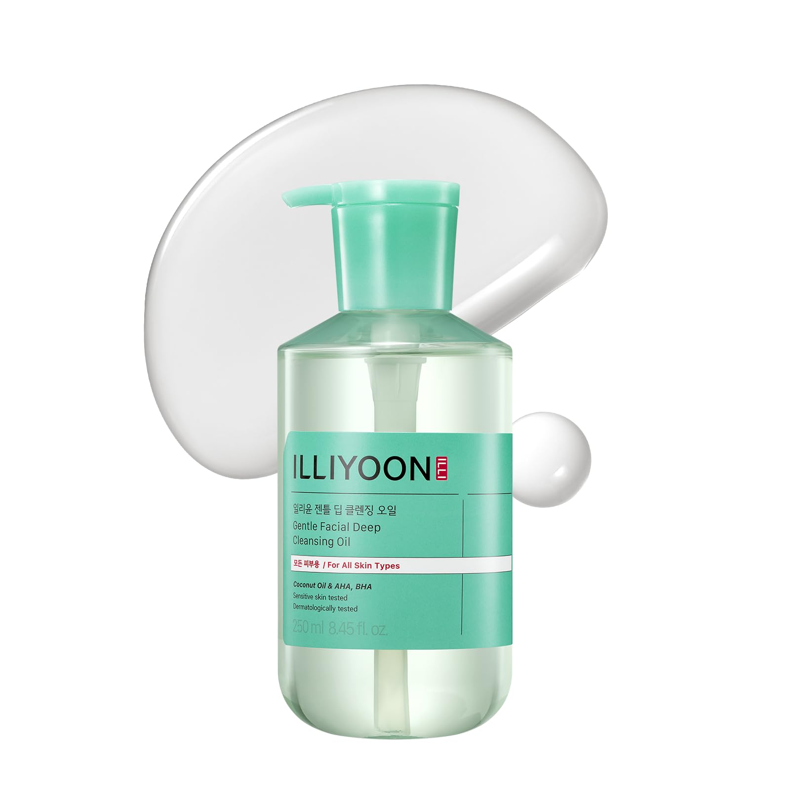 Illiyoon Gentle Deep Cleansing Oil bottle for makeup removal and gentle cleansing.