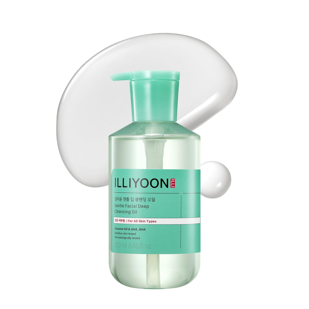 Illiyoon Gentle Deep Cleansing Oil bottle for makeup removal and gentle cleansing.