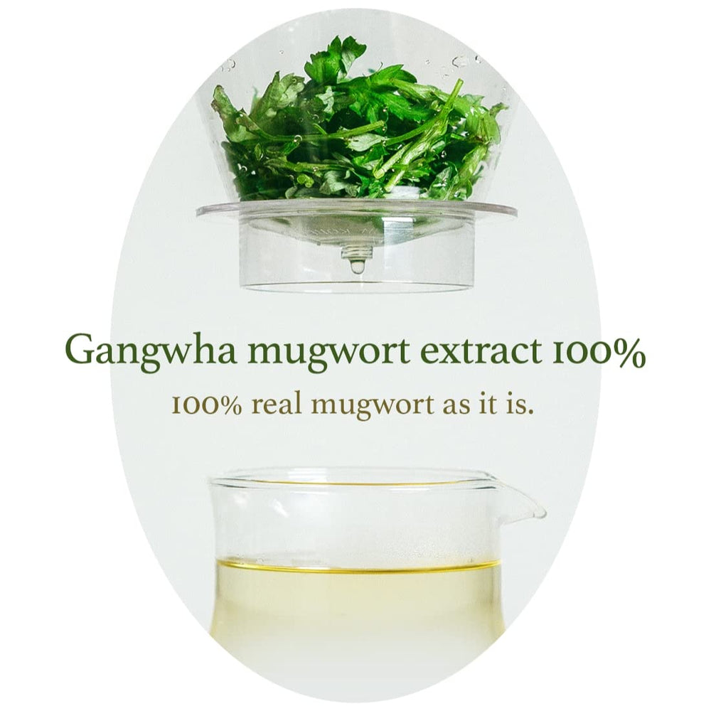I'm from Mugwort Mask – appliquer le masque visage, moment de fraîcheur