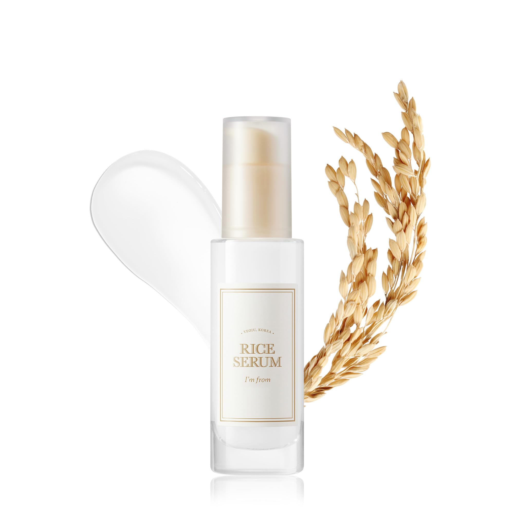 I'm from Rice Serum – bouteille élégante prête pour une routine lumineuse et hydratante.