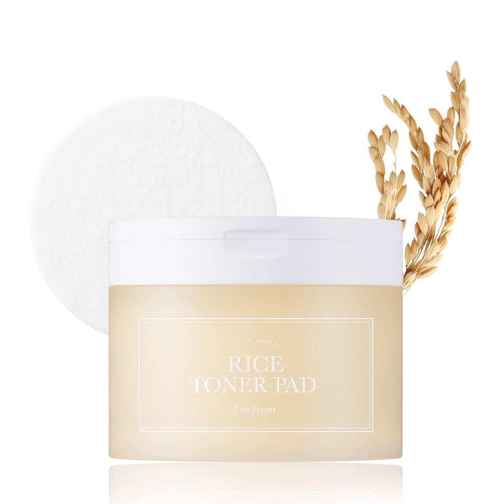 Im From Rice Toner Pads emballage clair, facile à repérer pour démarrer votre routine.