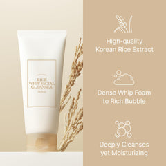 I'm From Rice Whip Nettoyant Visage 150 ml: mousse riche et hydratante.