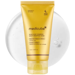 Medicube Masque enveloppant nocturne à l’acide kojique et curcuma – Éclat et peau lumineuse au réveil