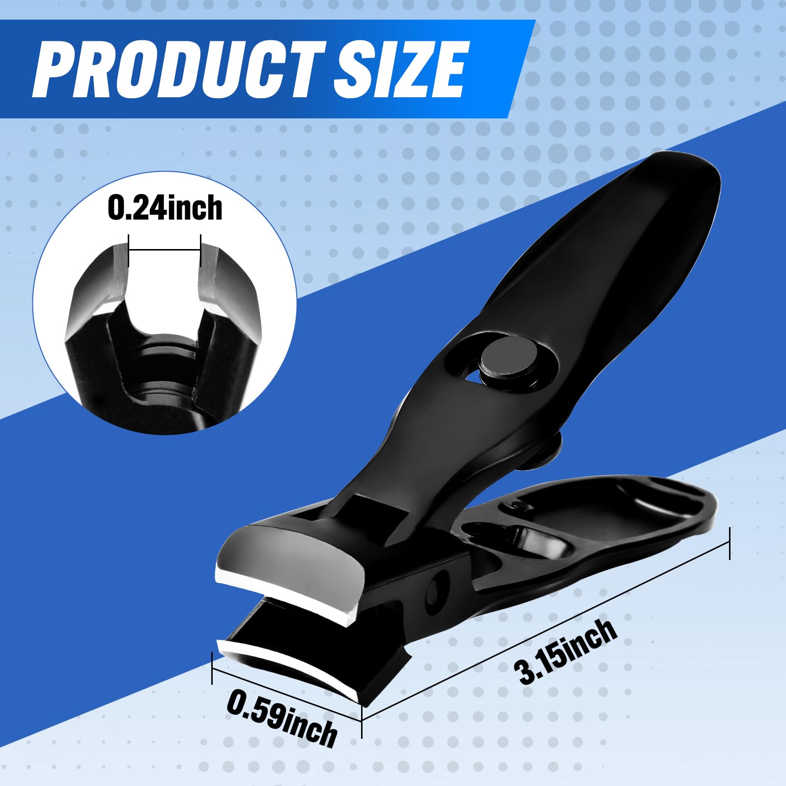 Swocky coupe-ongles levier ergonomique offre un meilleur contrôle.