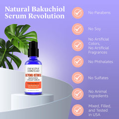 Imagine Dermatology Bakuchiol serum-creme blanche, pénétration rapide pour l’éclat.