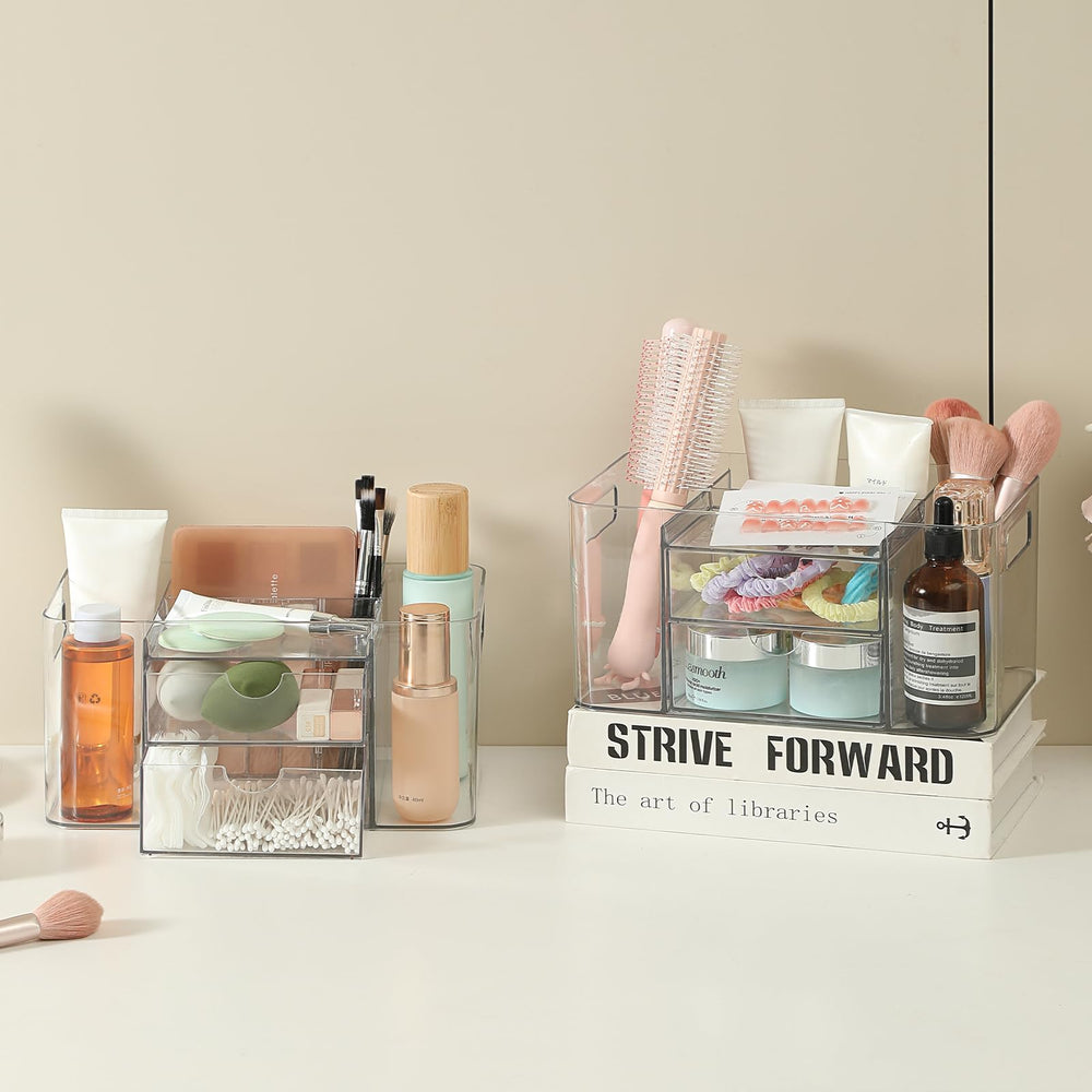 Imakmasion compartiments-hauts-ouverts, rangement clair pour brosses et sprays.