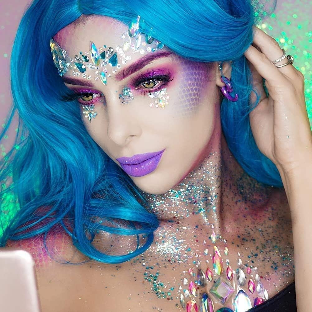 iMethod bijoux-corps: paillettes holographiques pour maquillage créatif.