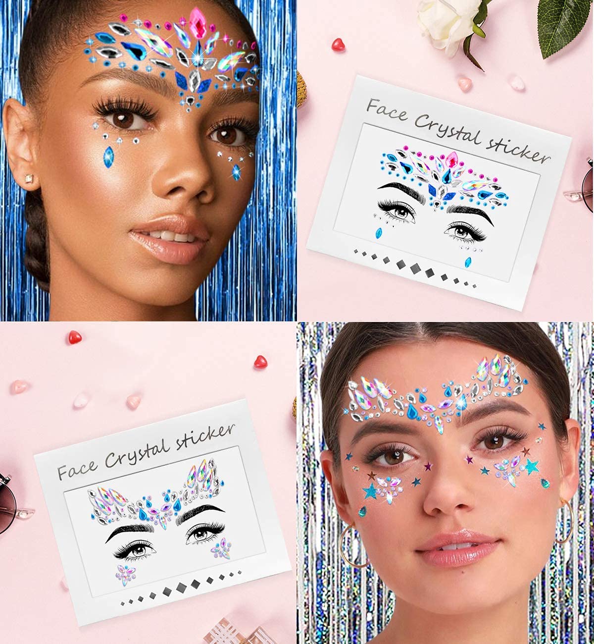 iMethod bijoux-visage autoadhésifs: pose rapide et tenue durable.
