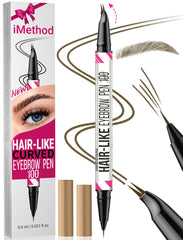 iMethod crayon sourcils courbe : précision naturelle pour des poils fins et réalistes.