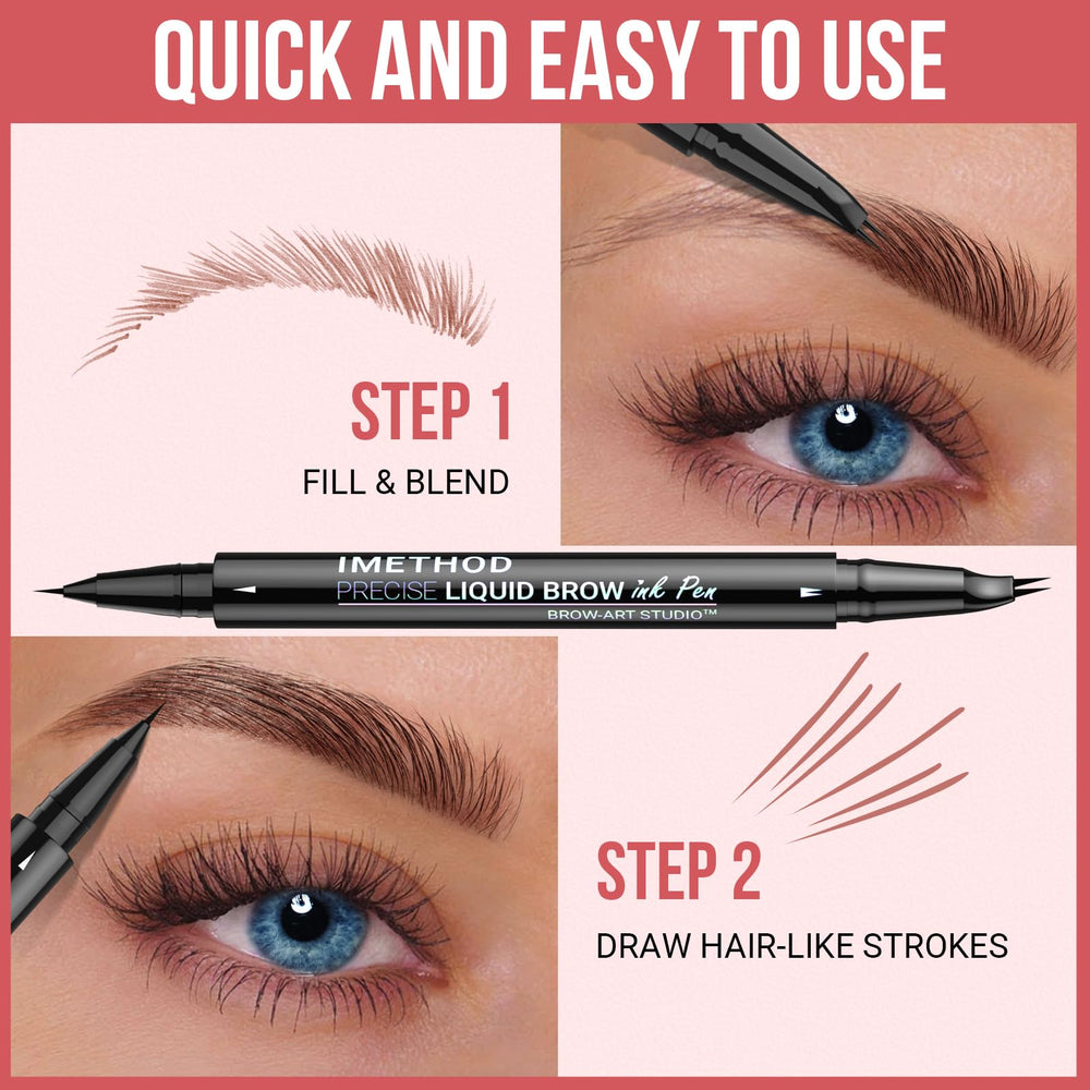 iMethod crayon sourcils courbé, tenue 24h résistante à l'humidité