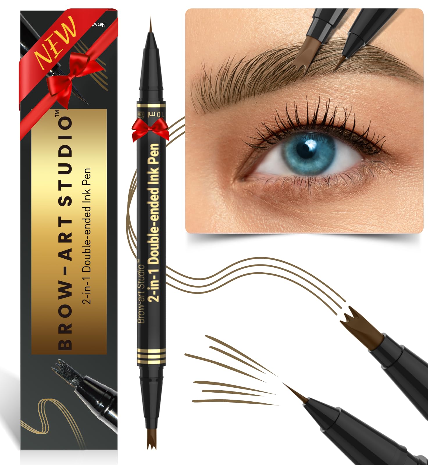 iMethod crayon sourcils duo 2-en-1 pour des poils réalistes et faciles à tracer.
