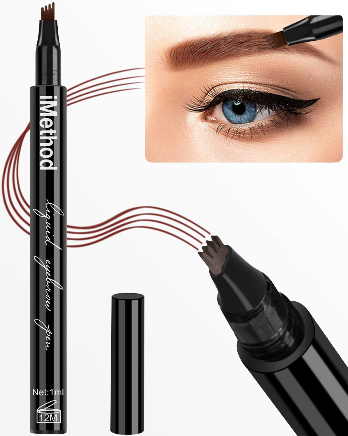 iMethod crayon sourcils fourche micro pour des traits réalistes et précis.