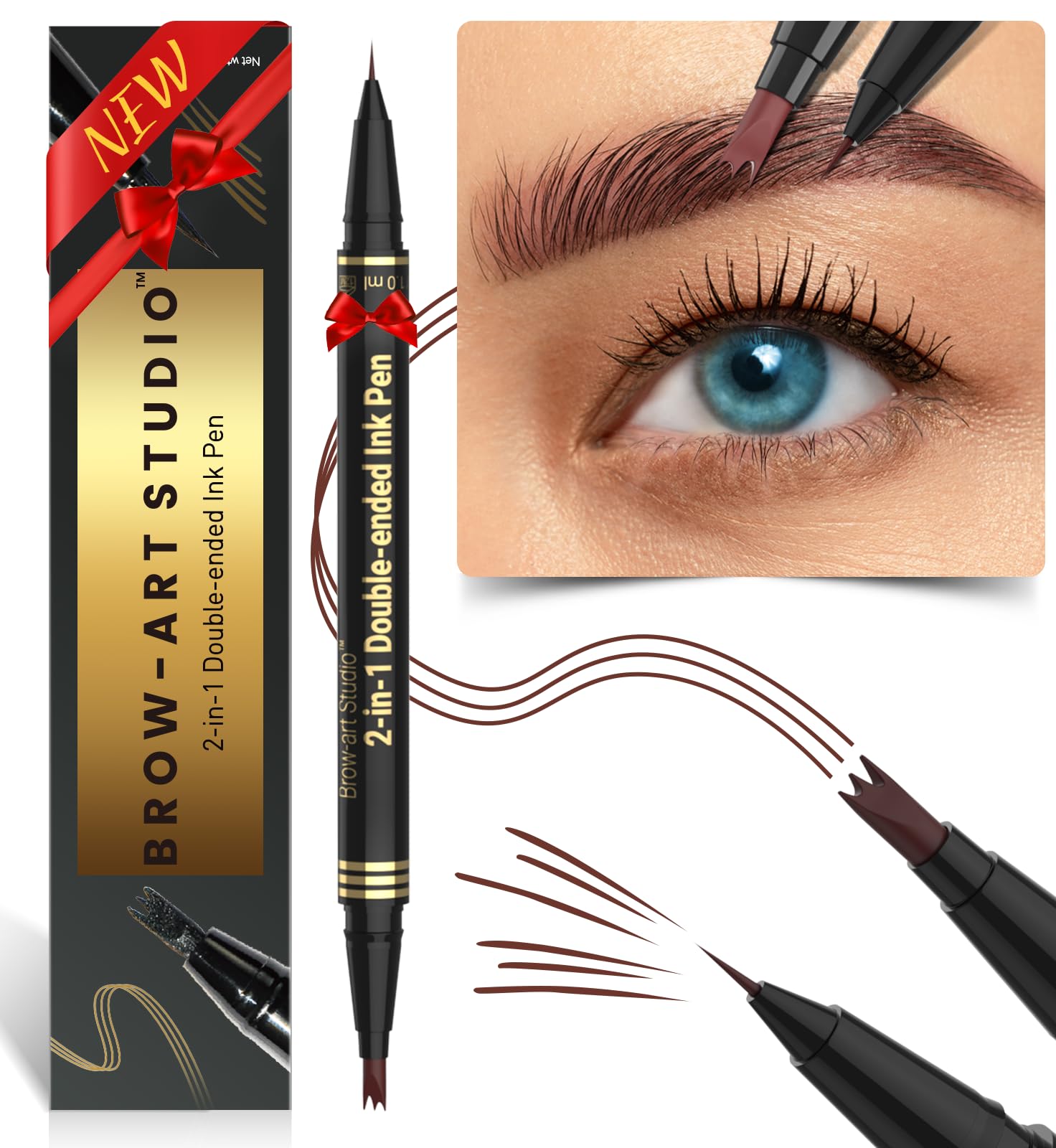 iMethod crayon sourcils microblading avec embouts fourche pour traits réalistes
