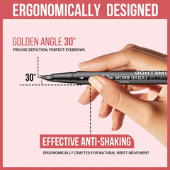 iMethod Curved Eyebrow Pen pointe-curvee pour des traits précis et durables.
