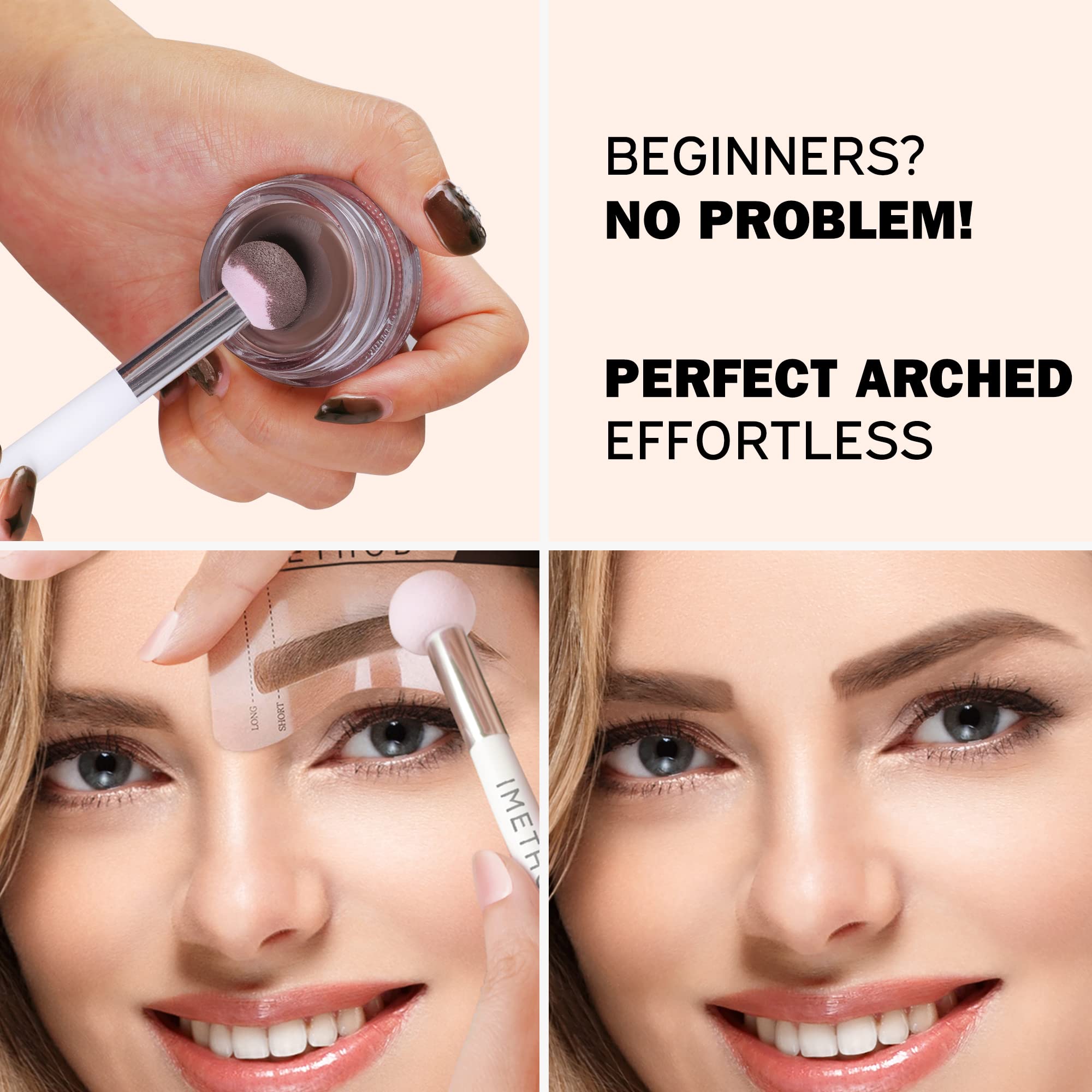 iMethod eponges application sourcils: application précise et facile