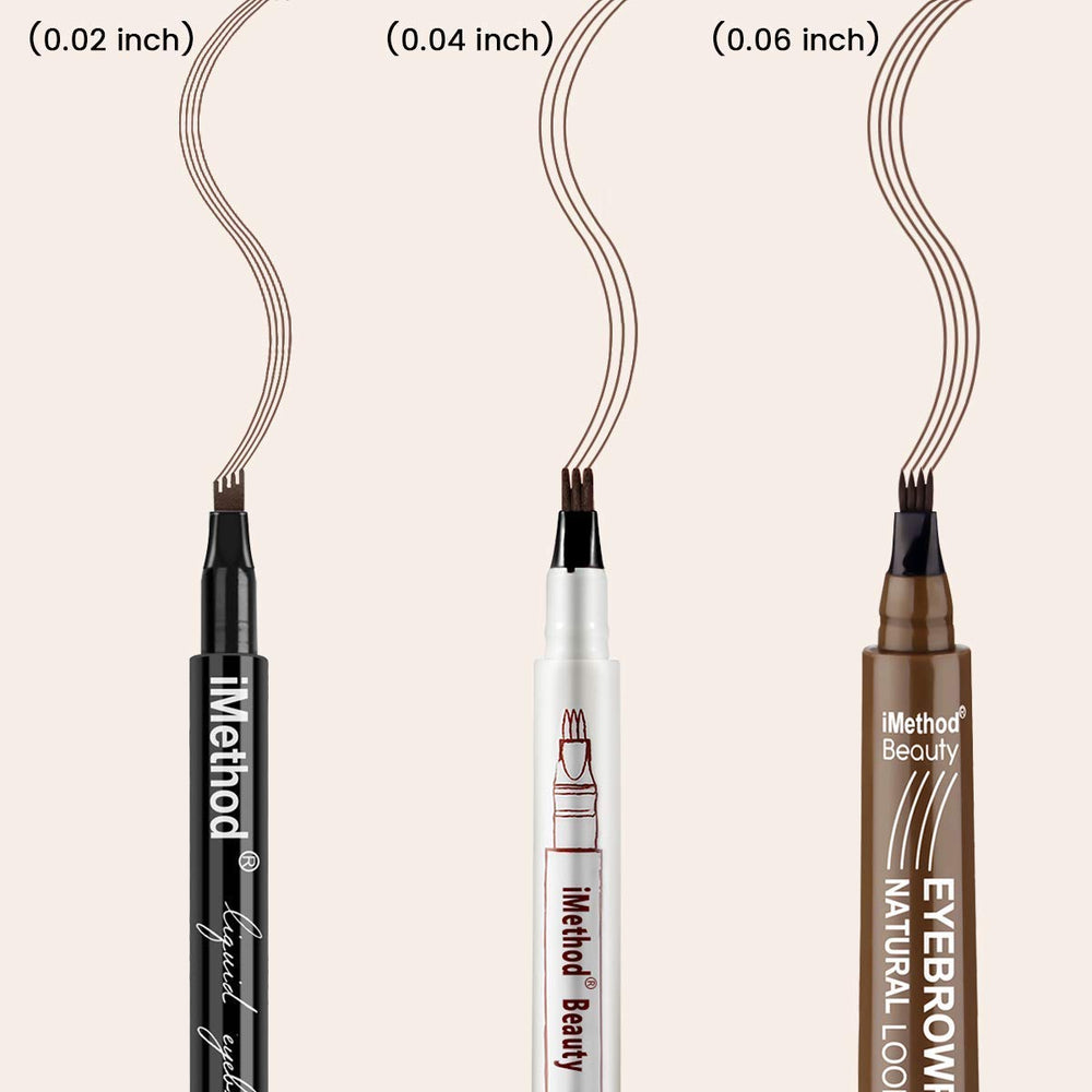 Stylo sourcils iMethod: cap et pointe bien alignés