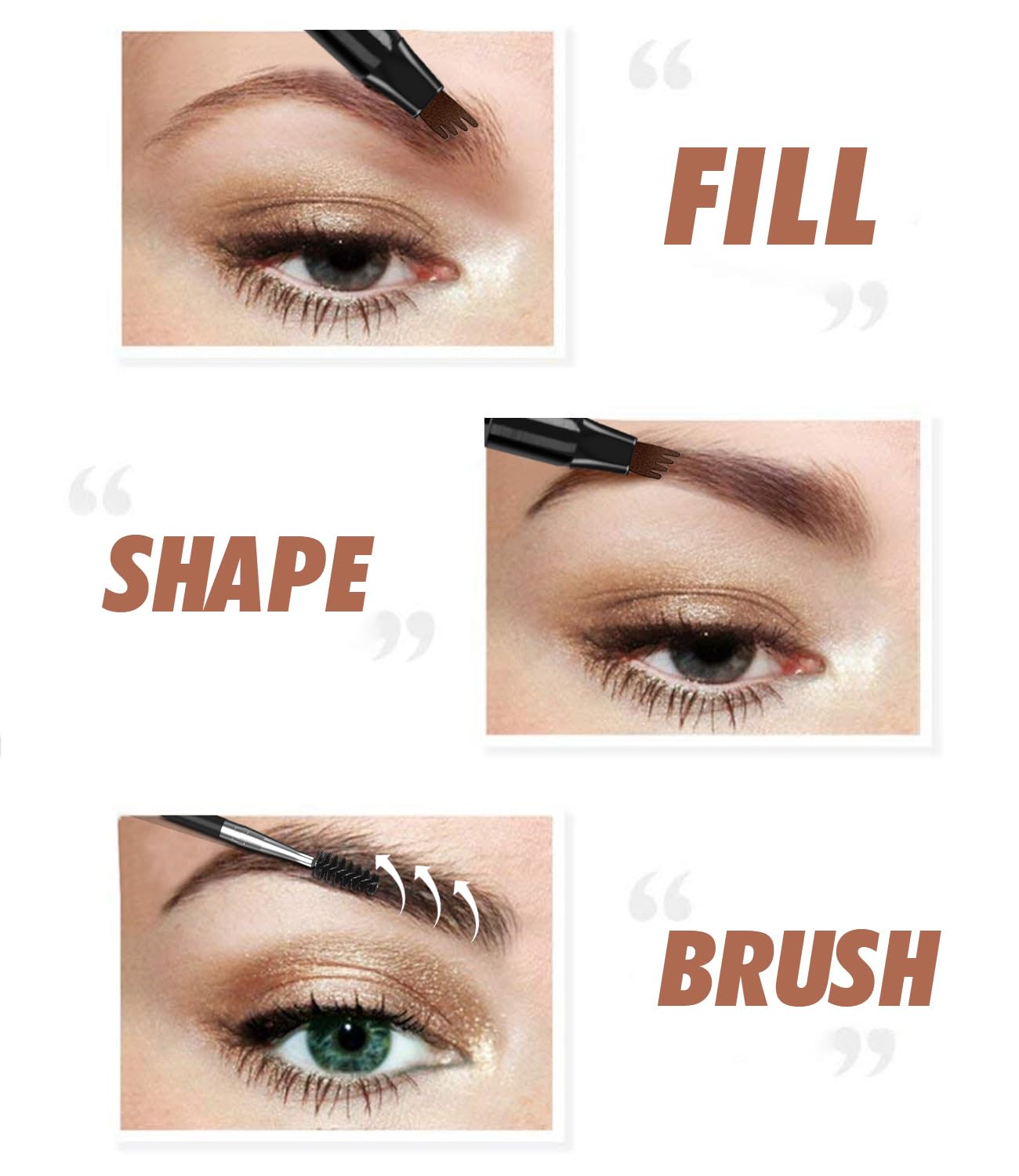 iMethod Eyebrow Pen cap et tip protégés pour éviter le dessèchement