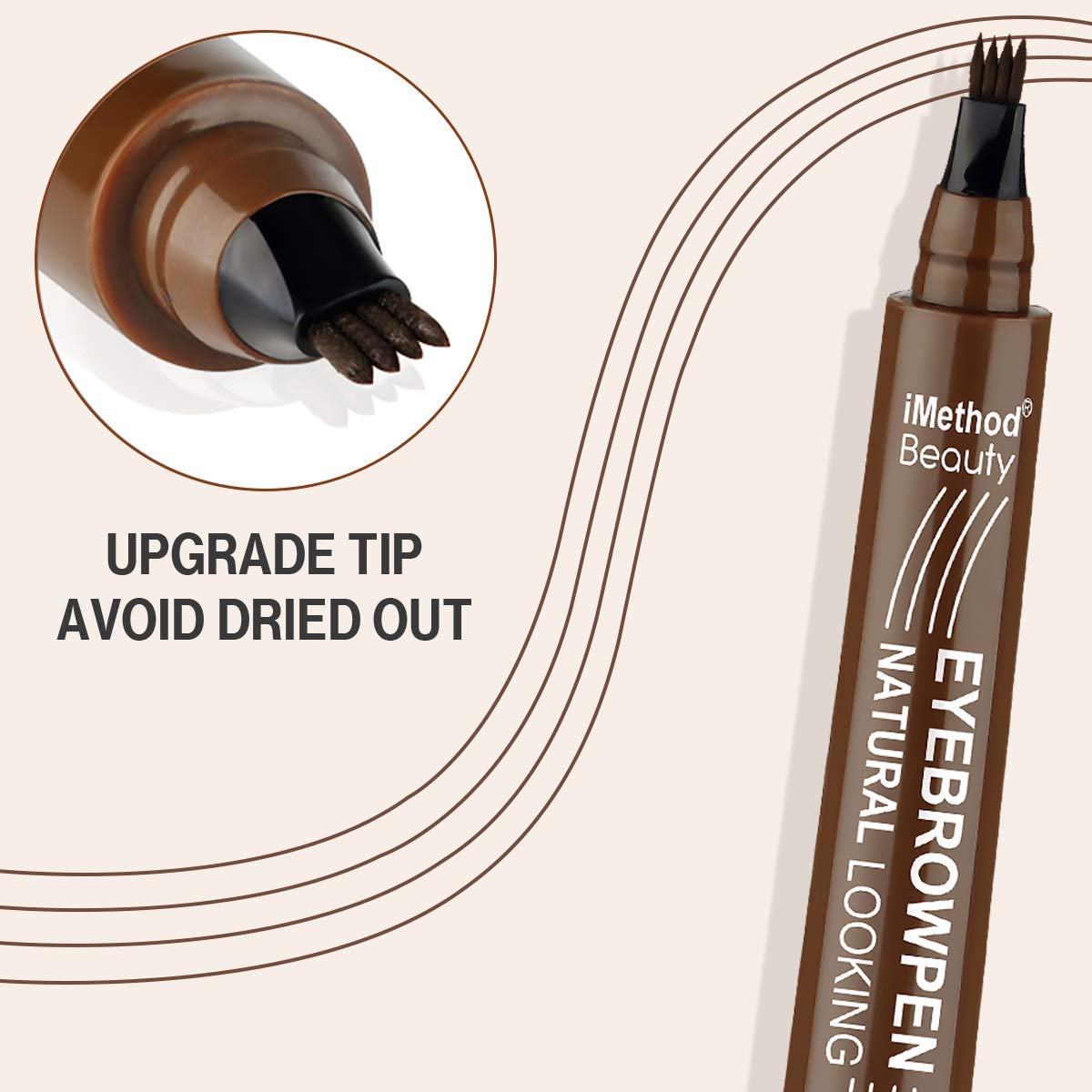Stylo sourcils iMethod: pointe précise pour lignes nettes