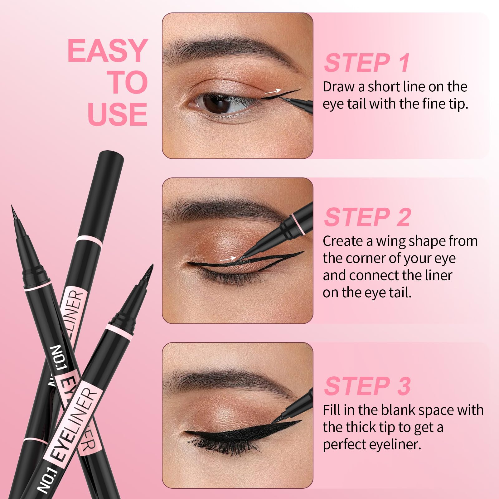 iMethod Eyeliner liquide deux-en-un pour deux styles