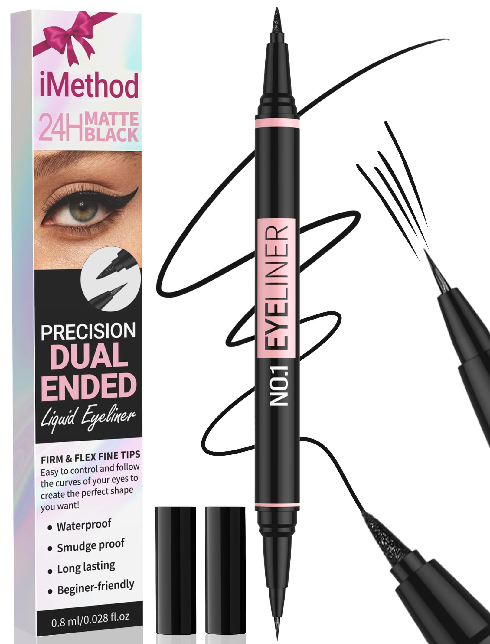 iMethod Eyeliner liquide précision pinceau fin pour traits nets