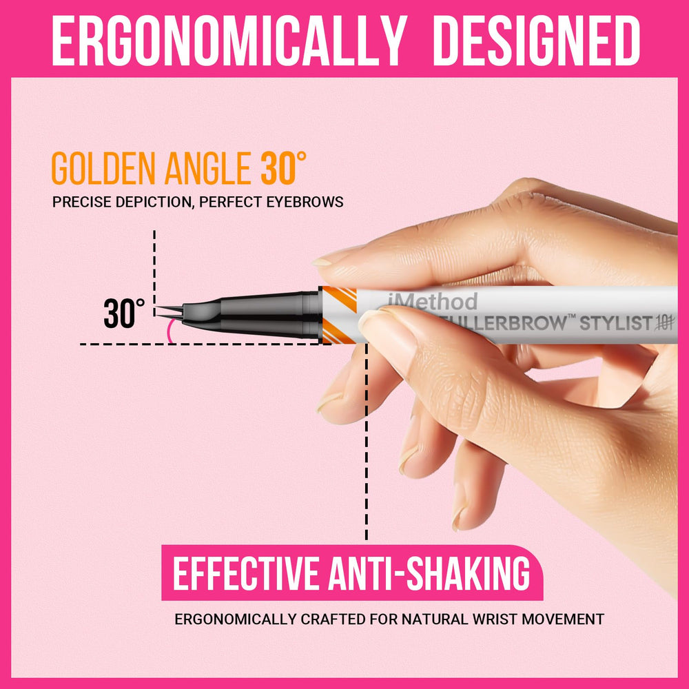 iMethod gel clair fixe les sourcils avec volume léger.
