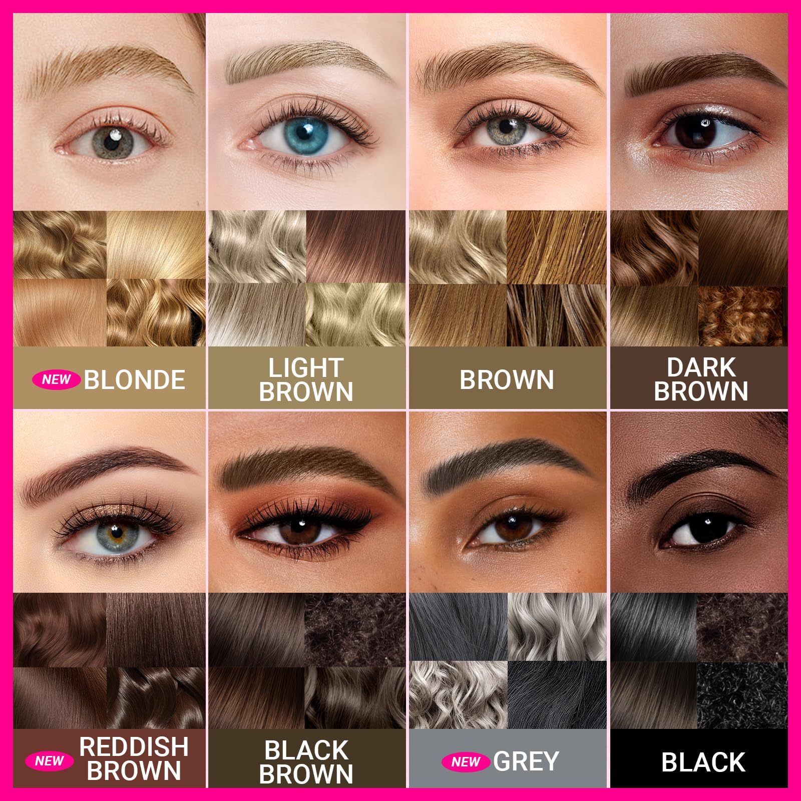 iMethod remplissage trous sourcils — comble les gaps pour un contour net.