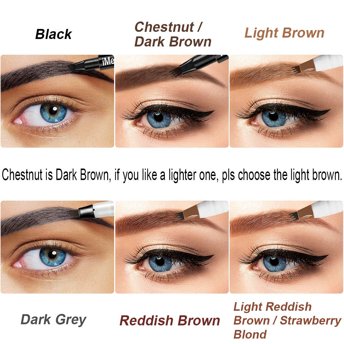 iMethod résistant à l'eau pour une tenue durable sur les sourcils.