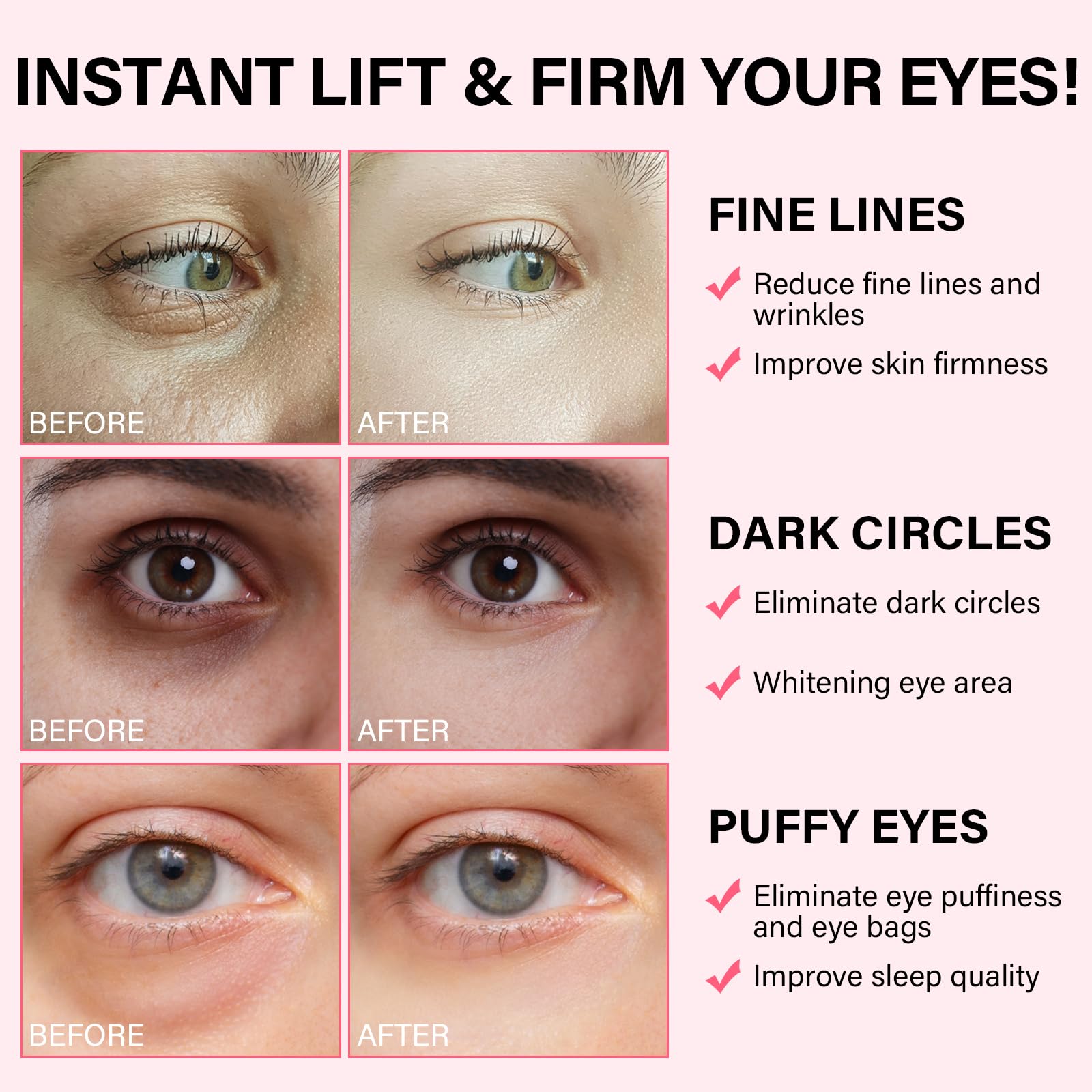 Patchs yeux iMethod Hyaluronate de Sodium offrent hydratation durable et douceur.