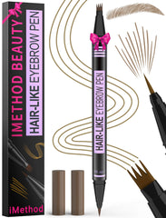 iMethod Sourcils: crayon 2 en 1 avec pinceau ultra-fin pour des traits réalistes.
