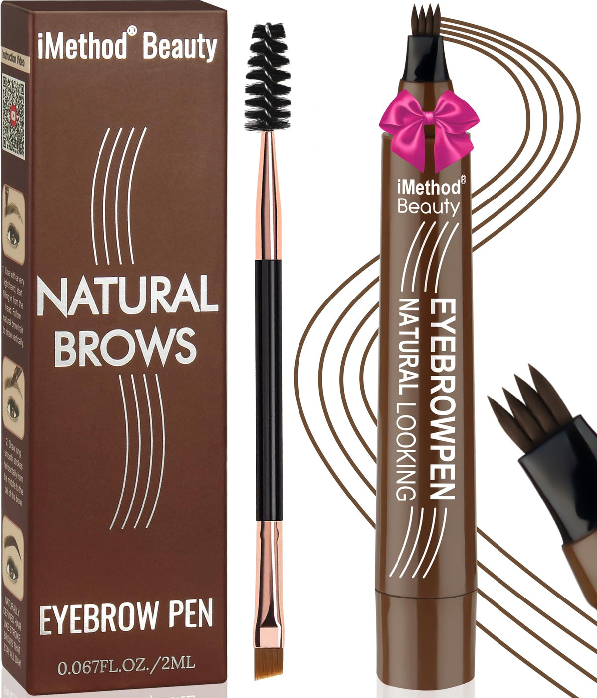 iMethod sourcils crayon 4 pointes pour des traits fins et naturels.