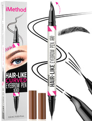 iMethod crayon sourcils noir avec embout courbe pour des traits réalistes.