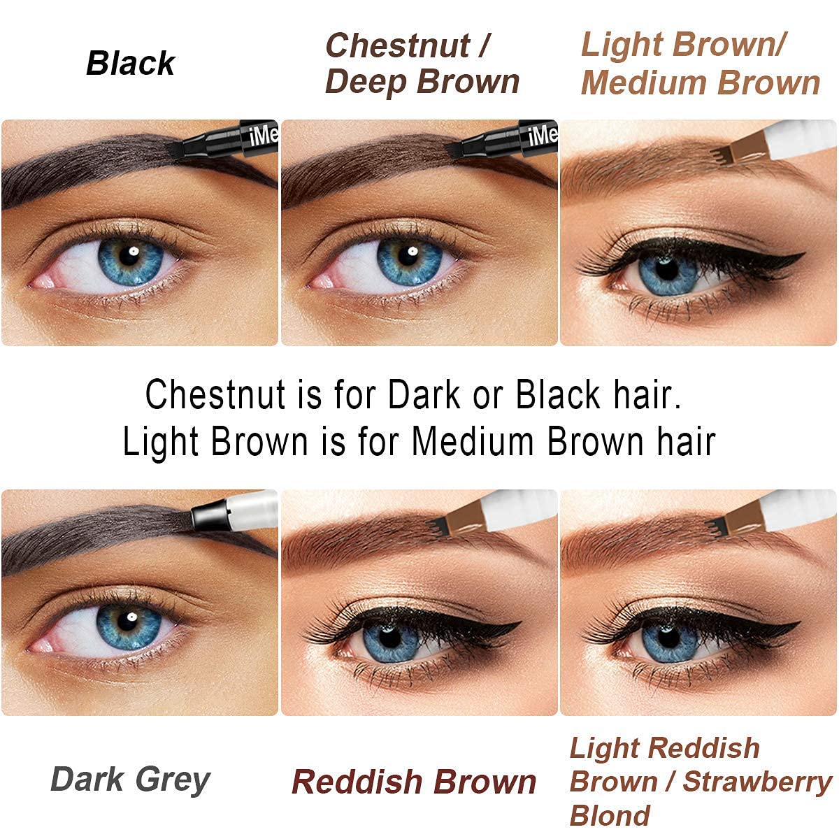 iMethod Eyebrow Pen conseil d'utilisation capuchon fermé et pointe vers le bas