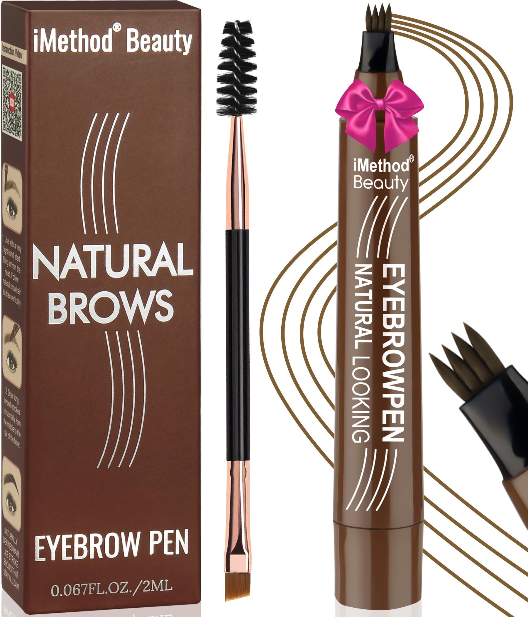 Stylo iMethod avec embout 4 fourches pour des traits réalistes.