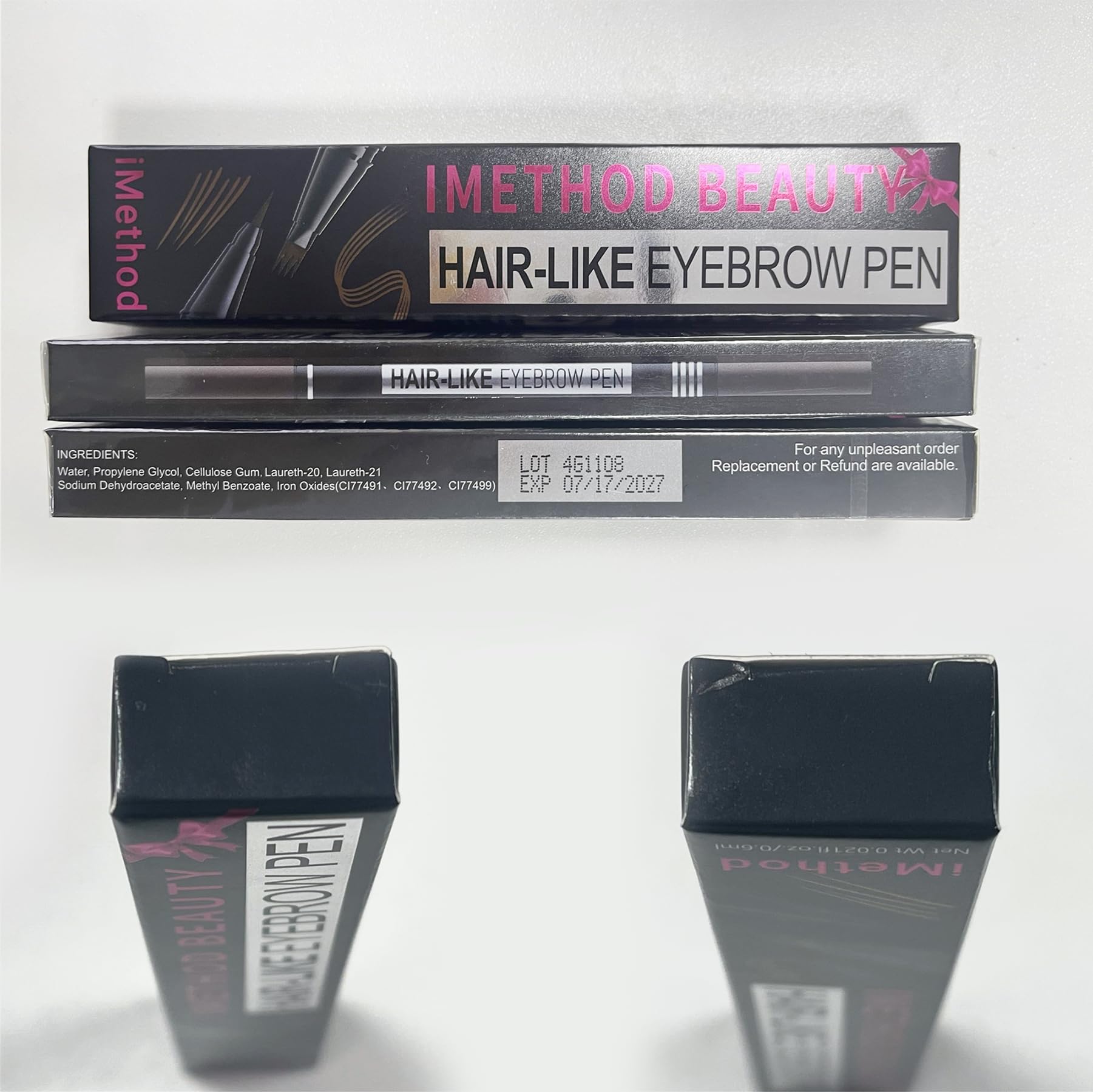iMethod stylo-sourcils nettoyage facile après usage