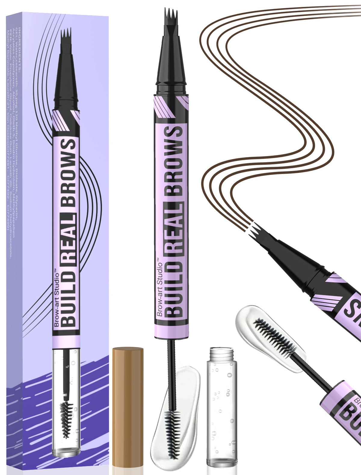 iMethod stylo sourcils à pointe 4 branches pour des traits naturels