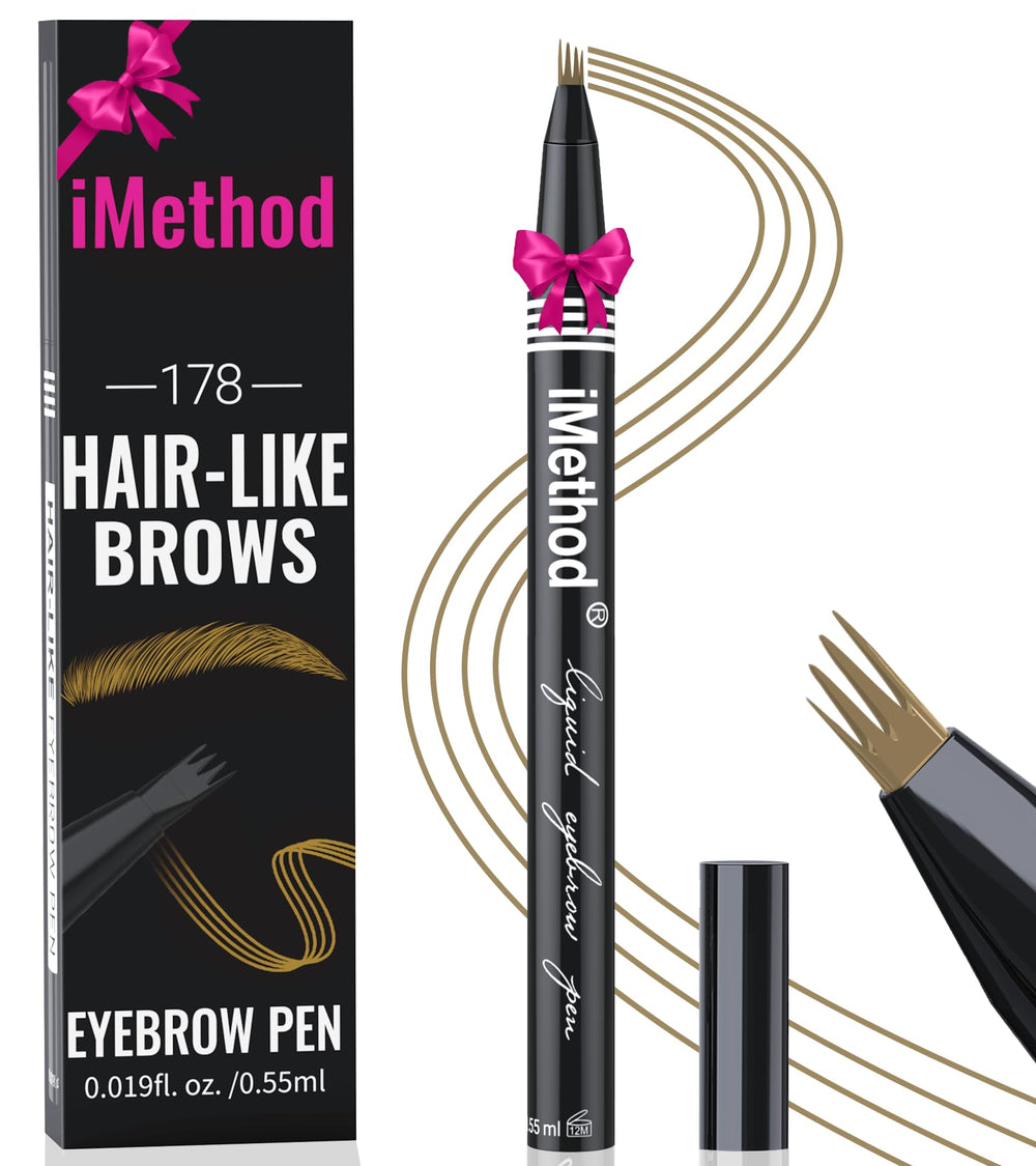 iMethod stylo sourcils – pointe microblade pour des tracés ultra fins et naturels.