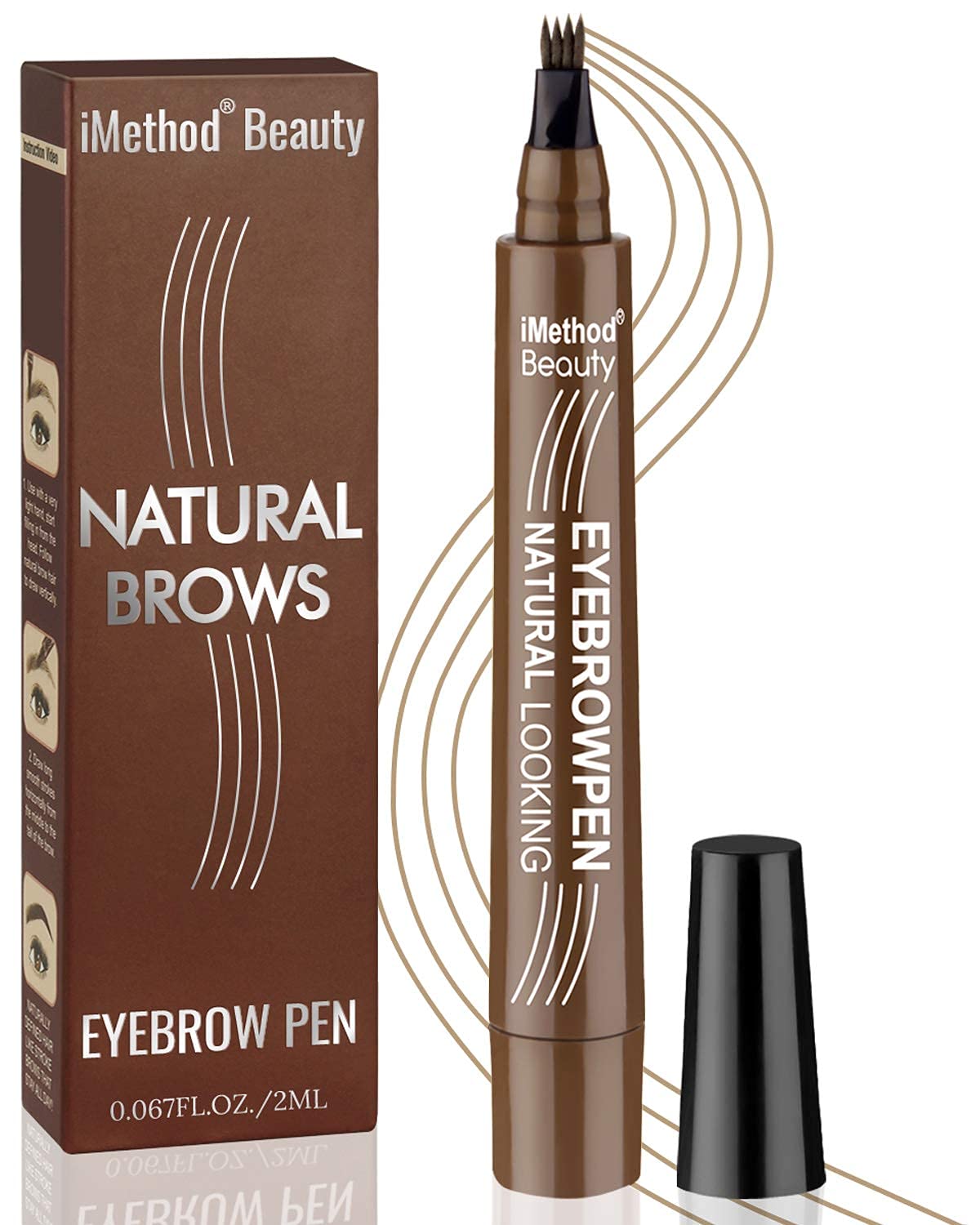 iMethod Stylo Sourcils – traits poil reel pour un rendu réaliste.