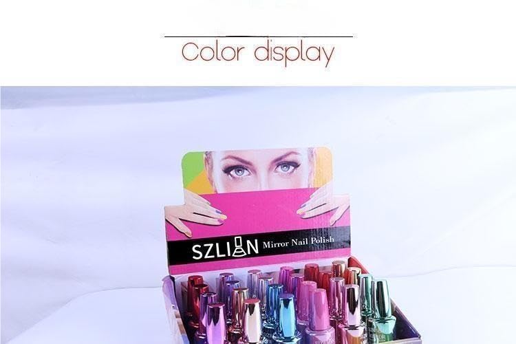 IMGDD vernis bleu miroir emballage compact pratique pour voyager