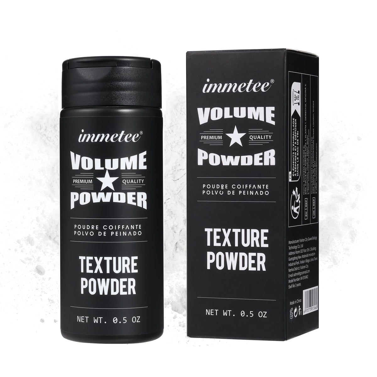 Immetee Poudre Volume Cheveux: application directe sur cheveux secs pour un volume naturel.