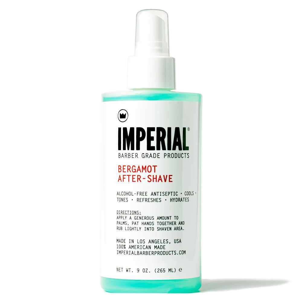 Imperial Barber Bergamote Après-Rasage: bouteille rafraîchissante qui hydrate et apaise la peau