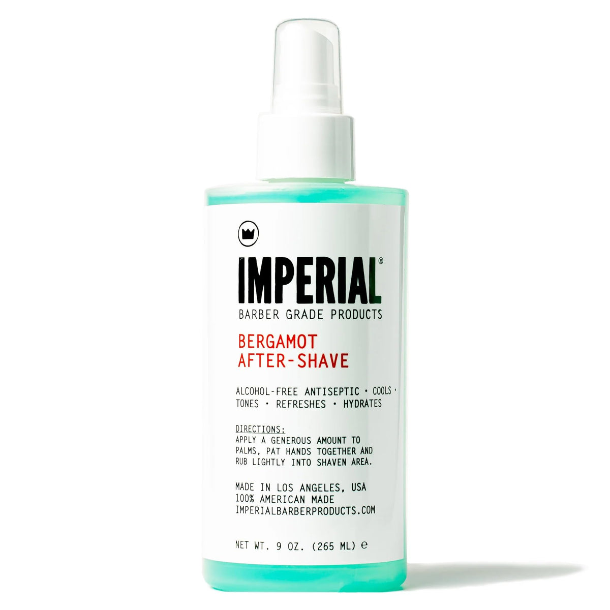 Imperial Barber Bergamote Après-Rasage: bouteille rafraîchissante qui hydrate et apaise la peau