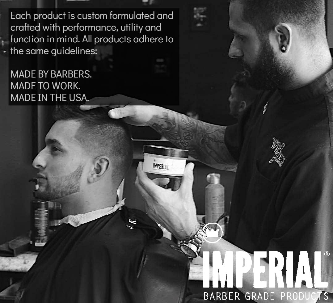 Imperial Fibre Pomade, rinçage facile qui laisse les cheveux propres.