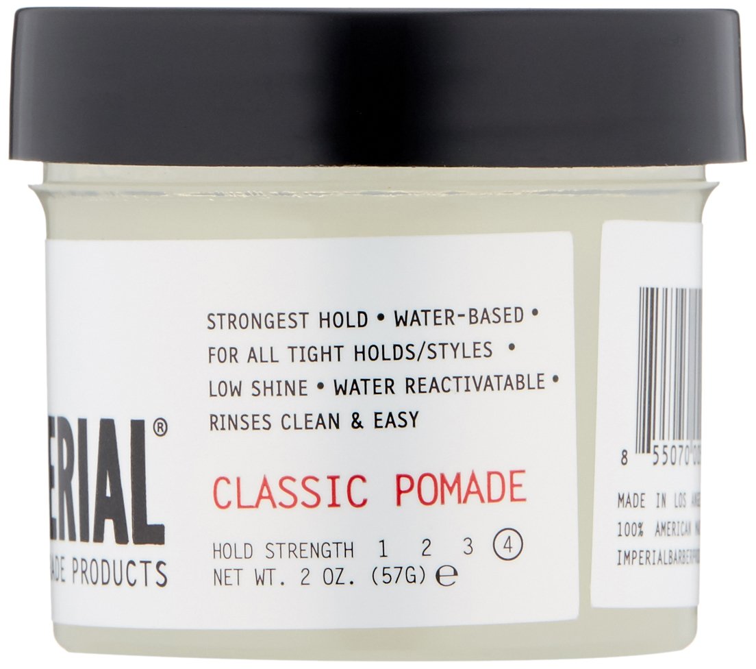 Pomade Imperial Barber Classique, application douce — contrôle ajustable selon l'humidité.